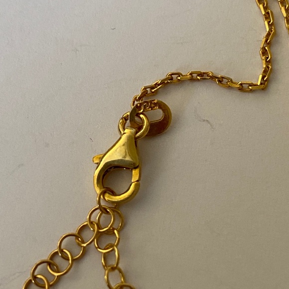 Purple butterfly evil eye cz 925 silver necklace - Picture 3 of 3